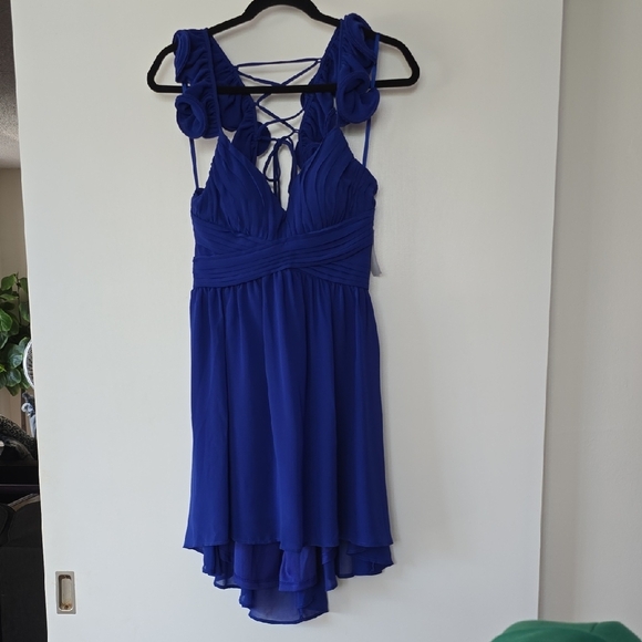 Vibrant Party Blue Dress - Picture 2 of 5